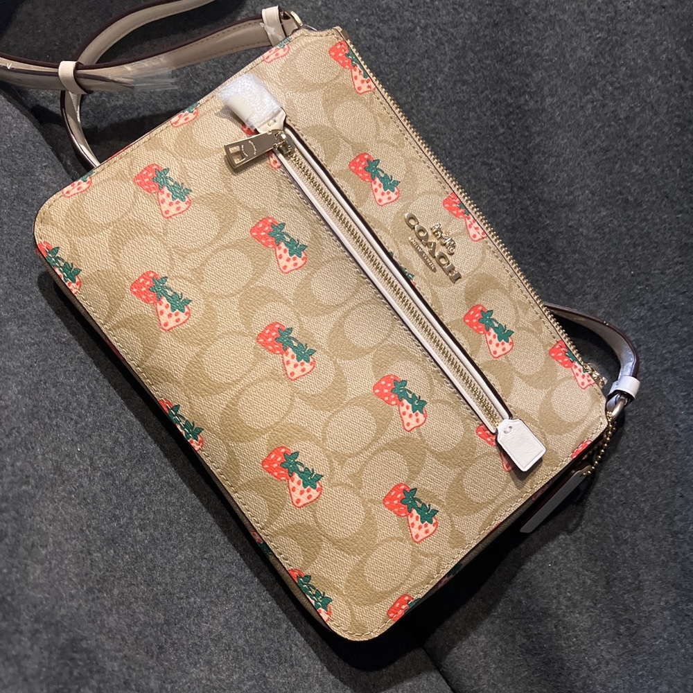 Authentic Coach Purse in Strawberry Print
